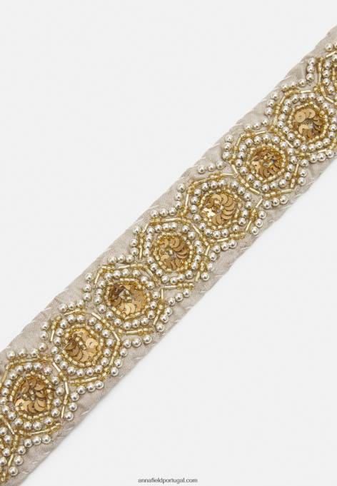 mulheres cinto bege/dourado F4BZ0D2741 Anna Field