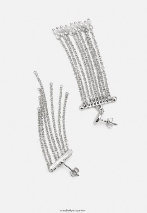mulheres 2 pack de brincos prateados F4BZ0D2663 Anna Field