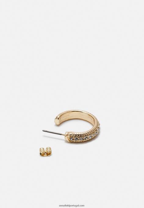 mulheres Pacote com 6 brincos dourados F4BZ0D2661 Anna Field