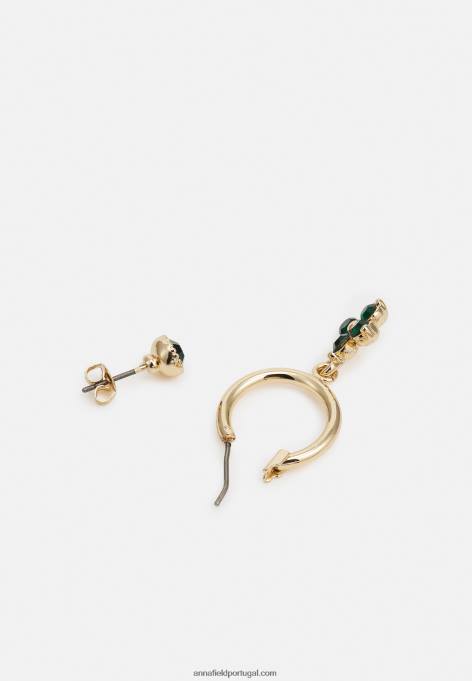 mulheres Pacote de 6 brincos verde/dourado F4BZ0D2659 Anna Field