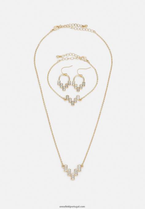 mulheres jogo de brincos dourados F4BZ0D2653 Anna Field