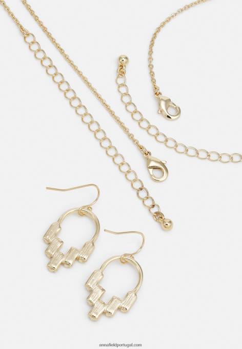 mulheres jogo de brincos dourados F4BZ0D2653 Anna Field