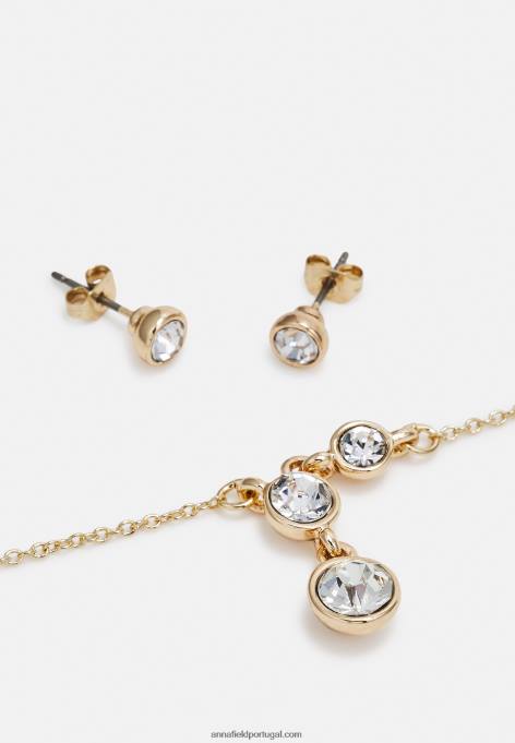 mulheres jogo de brincos dourados F4BZ0D2655 Anna Field