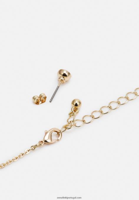 mulheres jogo de brincos dourados F4BZ0D2656 Anna Field