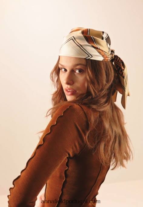 mulheres 2 pacotes de foulard marrom F4BZ0D2834 Anna Field