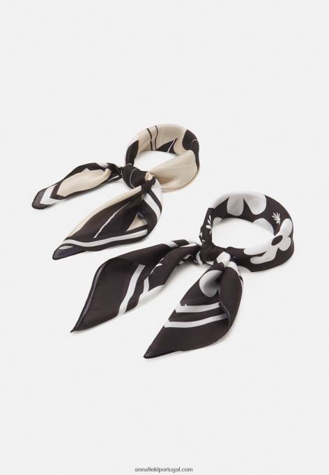 mulheres 2 pacotes de lençol preto F4BZ0D2838 Anna Field