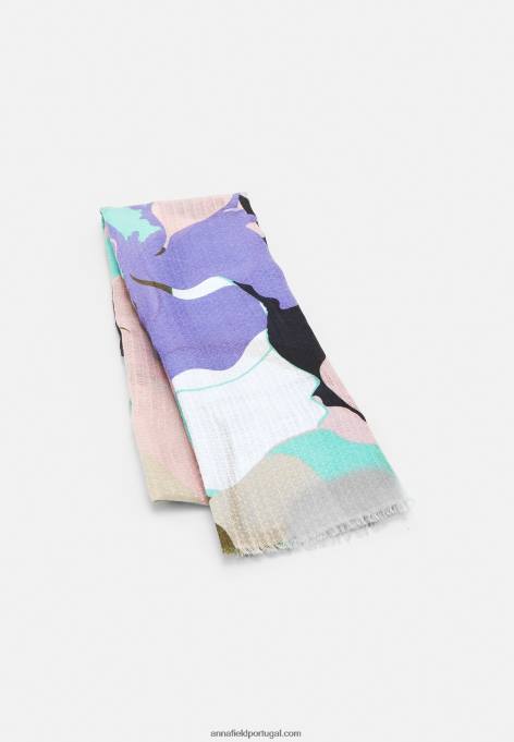 mulheres cachecol azul F4BZ0D2829 Anna Field