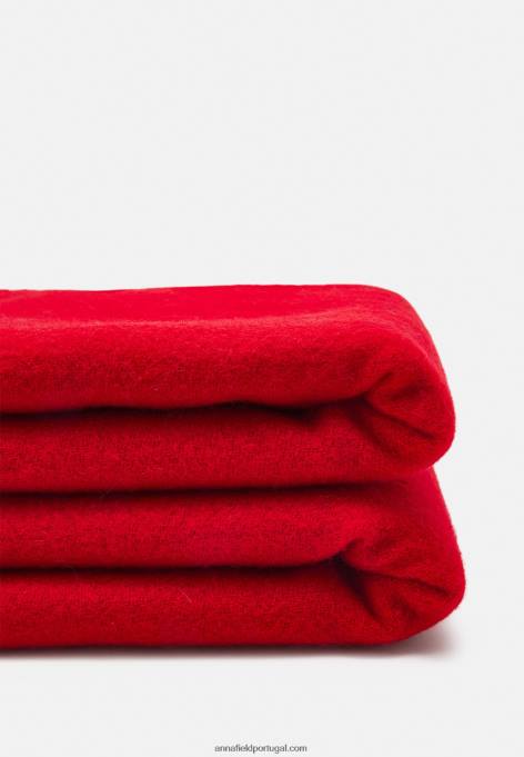 mulheres cachecol vermelho F4BZ0D2827 Anna Field