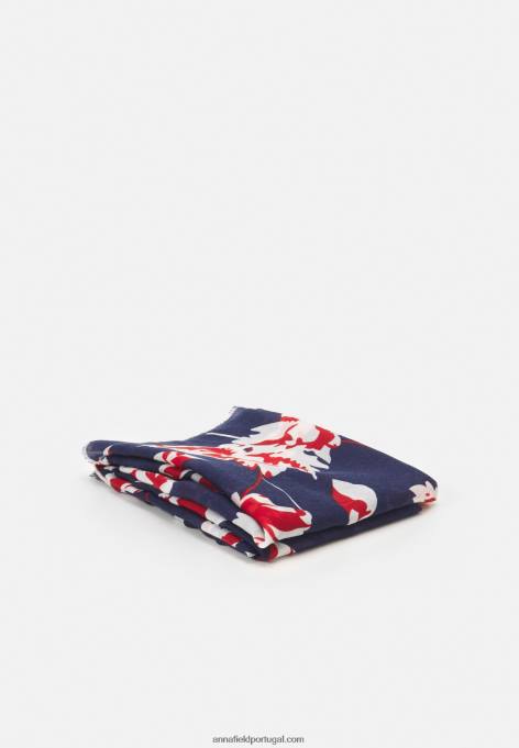 mulheres lenço azul/vermelho F4BZ0D2825 Anna Field