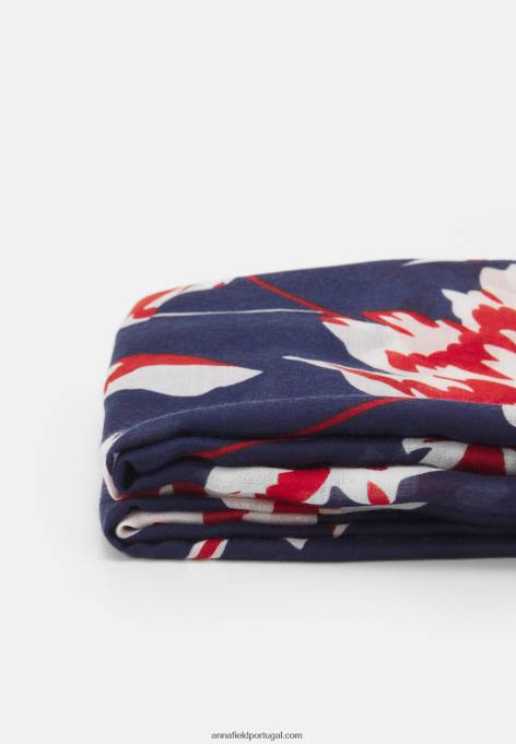 mulheres lenço azul/vermelho F4BZ0D2825 Anna Field