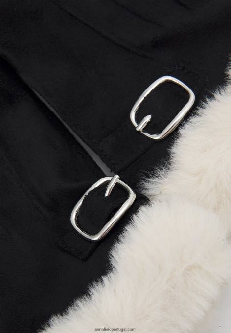 mulheres luvas pretas/off white F4BZ0D2855 Anna Field