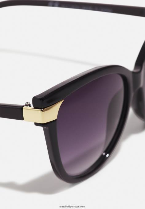 mulheres óculos de sol preto F4BZ0D2676 Anna Field