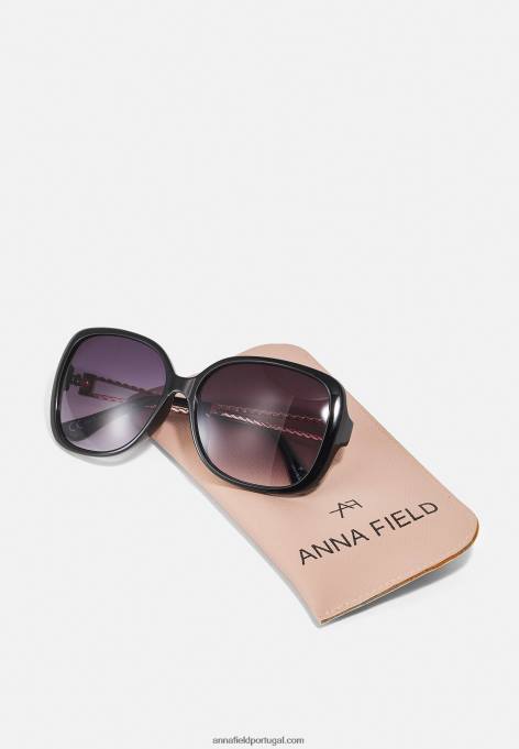 mulheres óculos de sol preto F4BZ0D2697 Anna Field