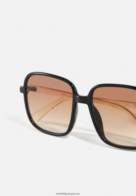 mulheres óculos de sol preto/bege F4BZ0D2693 Anna Field