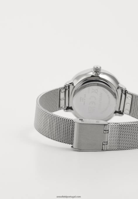 mulheres definir relógio de prata F4BZ0D2785 Anna Field