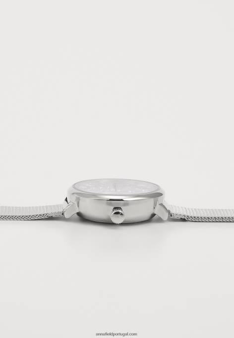 mulheres definir relógio de prata F4BZ0D2785 Anna Field