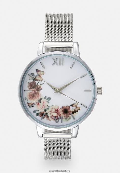 mulheres relógio prateado F4BZ0D2788 Anna Field