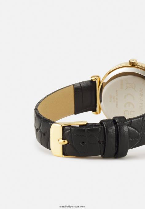 mulheres relógio preto/dourado F4BZ0D2782 Anna Field