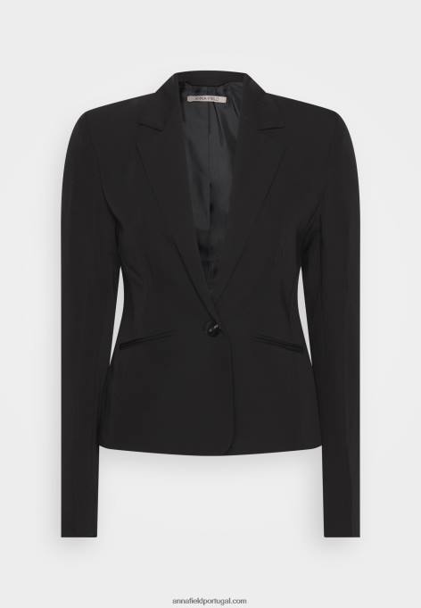 mulheres blazer preto F4BZ0D713 Anna Field