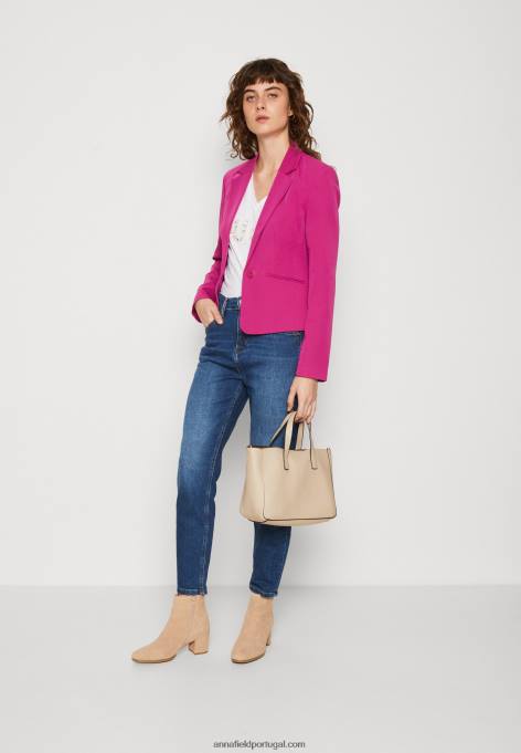 mulheres blazer rosa F4BZ0D719 Anna Field