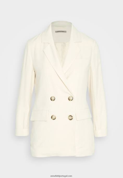 mulheres casaco curto bege F4BZ0D711 Anna Field