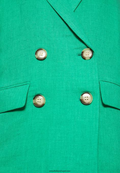 mulheres casaco curto verde F4BZ0D718 Anna Field