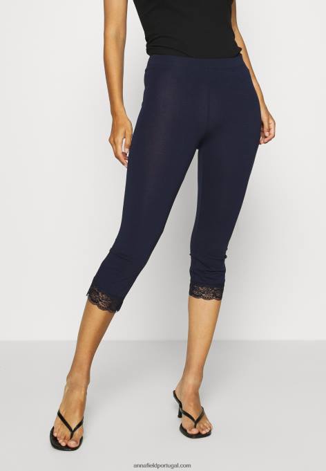 mulheres Pack de 2 calças leggings azul escuro/preto F4BZ0D653 Anna Field