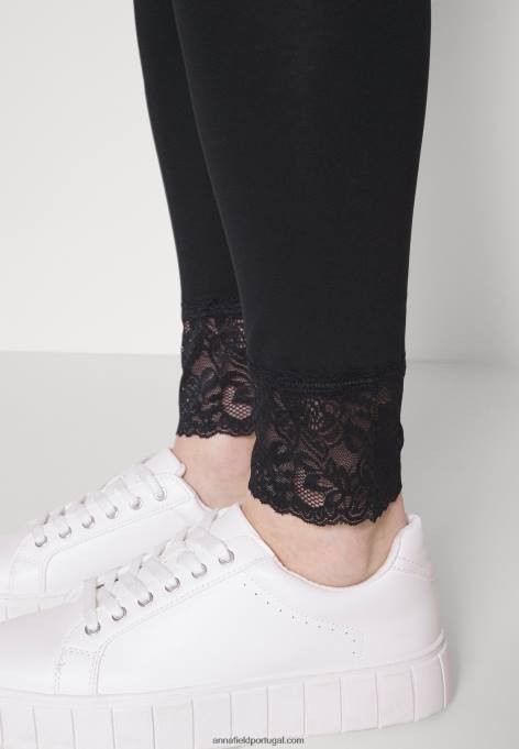 mulheres Pack de 2 calças leggings preto/azul escuro F4BZ0D657 Anna Field