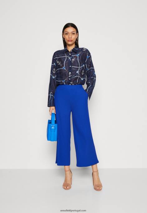 mulheres calça azul F4BZ0D641 Anna Field