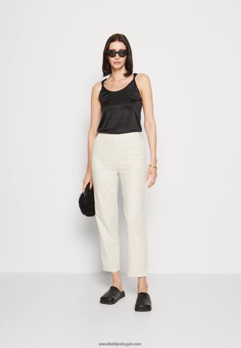 mulheres calça mix de linho bege F4BZ0D604 Anna Field