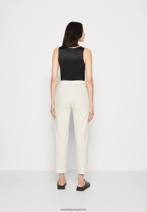 mulheres calça mix de linho bege F4BZ0D604 Anna Field