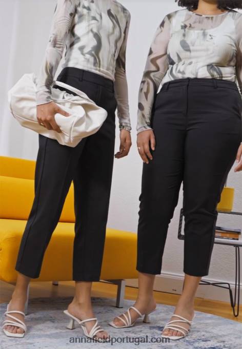 mulheres calça preta F4BZ0D597 Anna Field