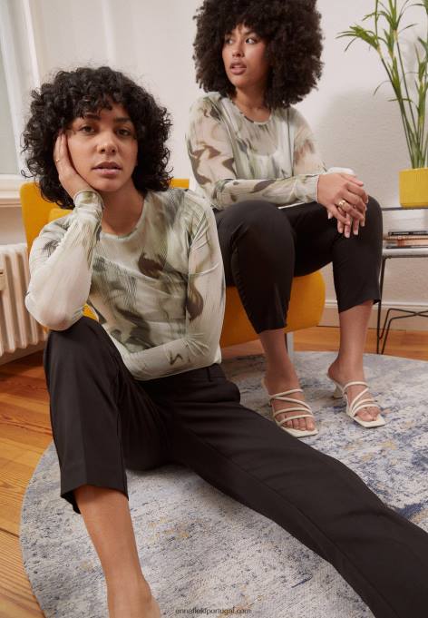 mulheres calça preta F4BZ0D597 Anna Field