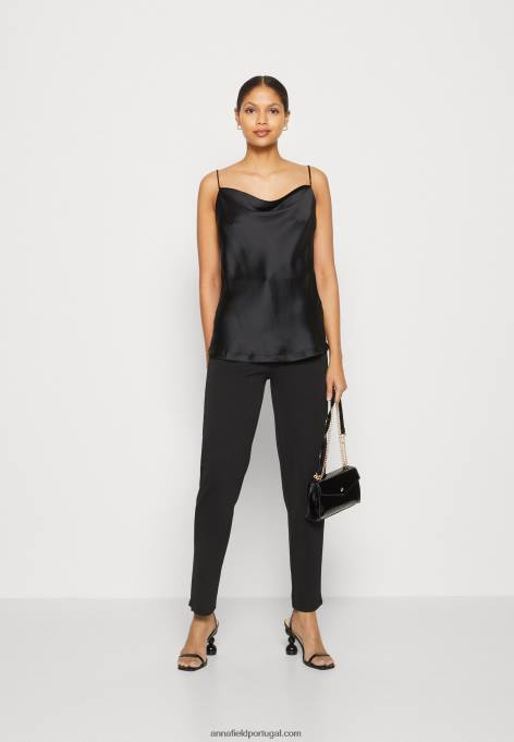 mulheres calça preta F4BZ0D610 Anna Field