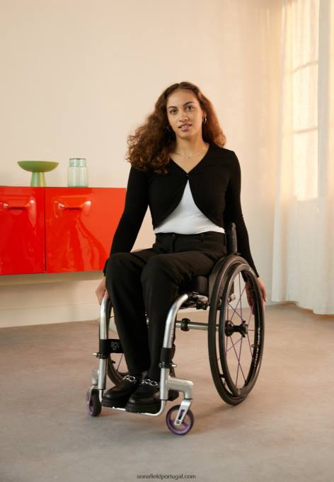 mulheres calça preta F4BZ0D642 Anna Field