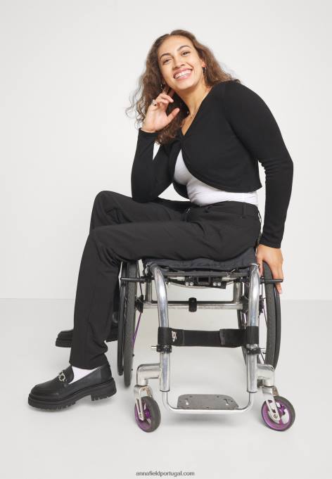 mulheres calça preta F4BZ0D642 Anna Field