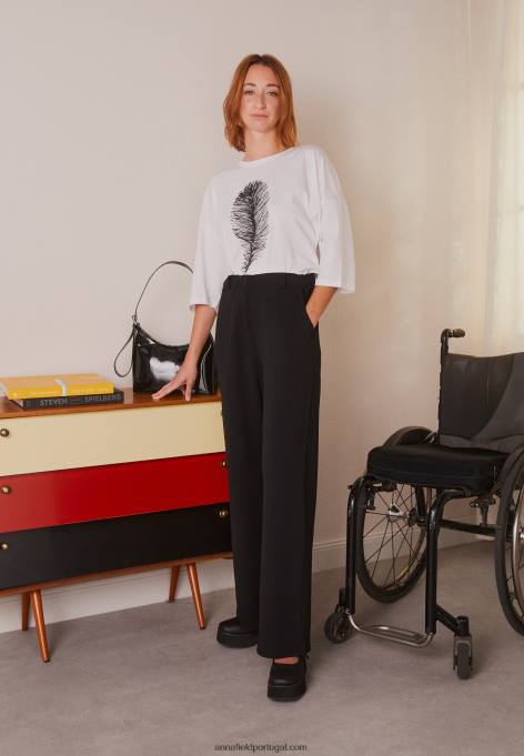 mulheres calça preta F4BZ0D648 Anna Field