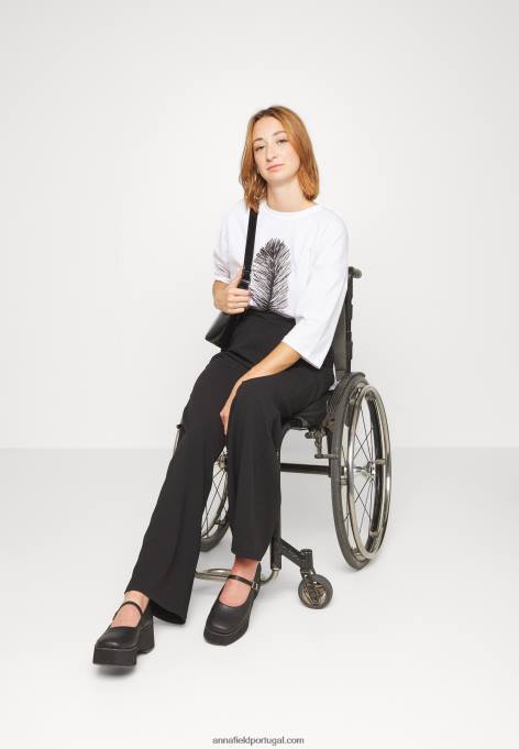 mulheres calça preta F4BZ0D648 Anna Field