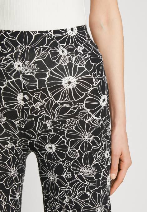 mulheres calça preta/branca F4BZ0D624 Anna Field