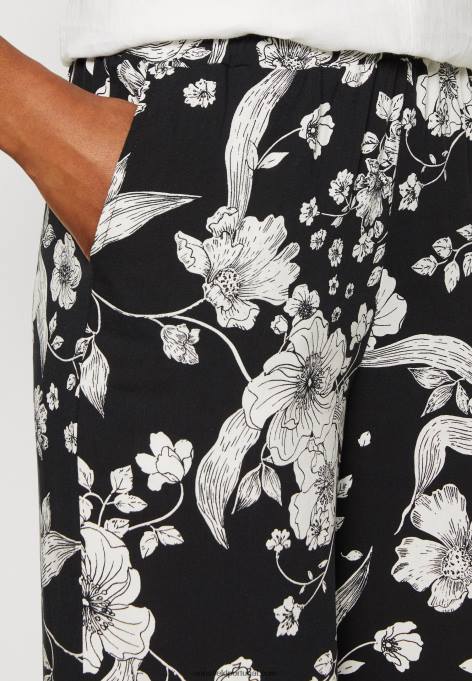 mulheres calça preta/off white F4BZ0D640 Anna Field