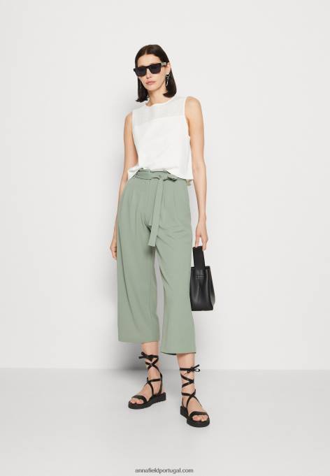mulheres calça verde F4BZ0D633 Anna Field