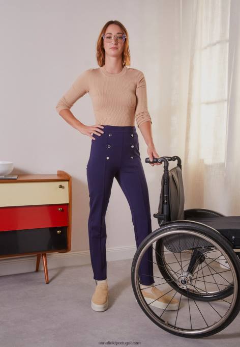 mulheres calças azul escuro F4BZ0D643 Anna Field