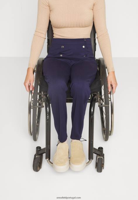 mulheres calças azul escuro F4BZ0D643 Anna Field