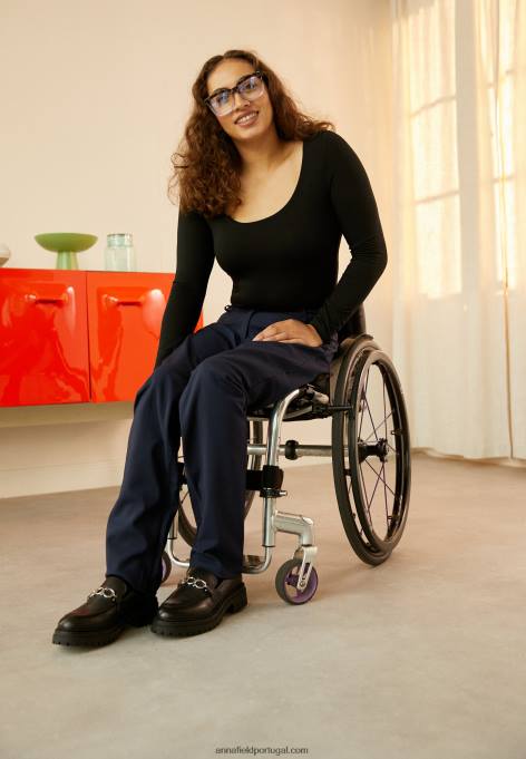 mulheres calças azul escuro F4BZ0D647 Anna Field