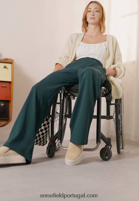 mulheres calças verde escuro F4BZ0D650 Anna Field