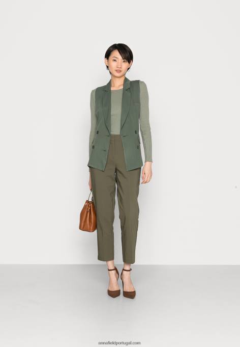 mulheres chino verde escuro F4BZ0D599 Anna Field