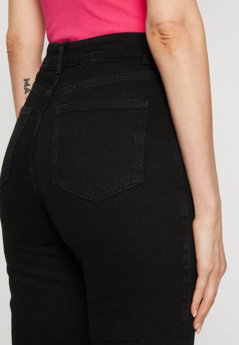 mulheres jeans de perna reta jeans preto F4BZ0D665 Anna Field