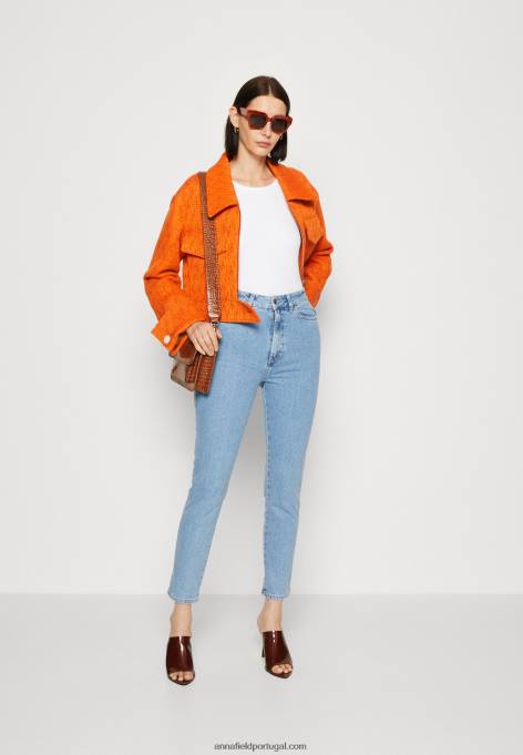 mulheres jeans slim fit jeans azul claro F4BZ0D663 Anna Field