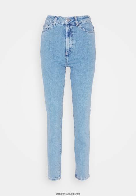 mulheres jeans slim fit jeans azul claro F4BZ0D663 Anna Field