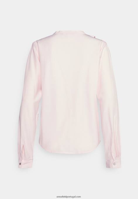 mulheres blusa com frontal volant blusa rosa F4BZ0D684 Anna Field